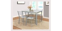 Table de cuisine et salle à manger + 4 chaises ATHENES gris et sonoma.