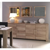 Buffet, bahut, enfilade grand modèle FARRA 4 portes. Meuble design et tendance pour votre salon ou salle à manger.