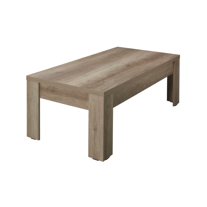 Table basse collection FARRA. Meuble type CONTEMPORAIN coloris chêne dab canyon . Effet ultra tendance pour votre salon.