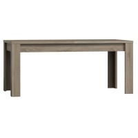 Table extensible pour salle à manger ROMI. Dimensions 180cm avec rallonge 40cm. Coloris Oak canyon, chêne clair