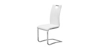 Chaises x2 design SOFI coloris blanc pour votre salle à manger - Lot de 2