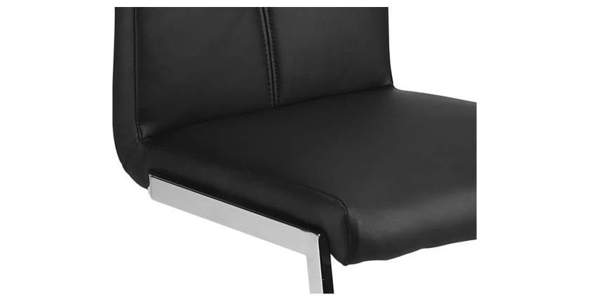 Chaises (x2) design EVY coloris Noir pour votre salle à manger. (lot de 2)
