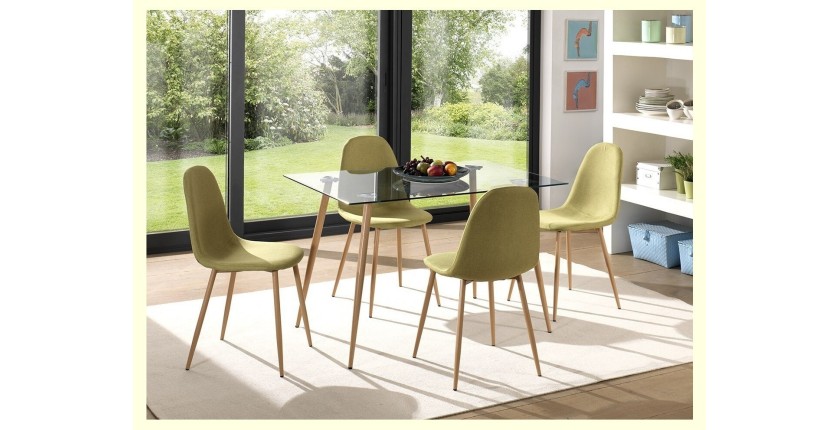 Chaise design BOYLD coloris vert Pomme pour votre salle à manger.