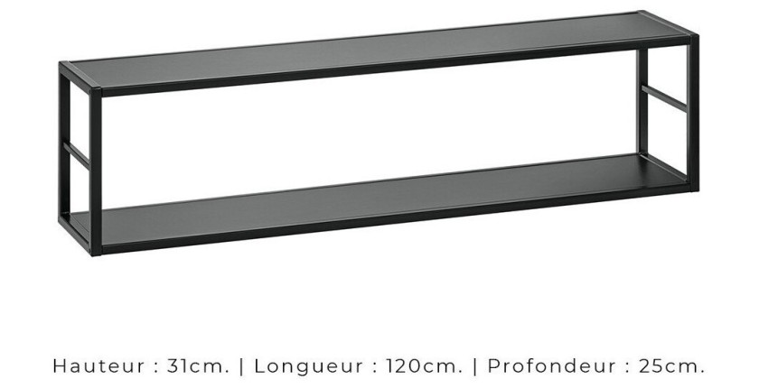 Ensemble meubles de salon style industriel SWITCH M4. Coloris gris.