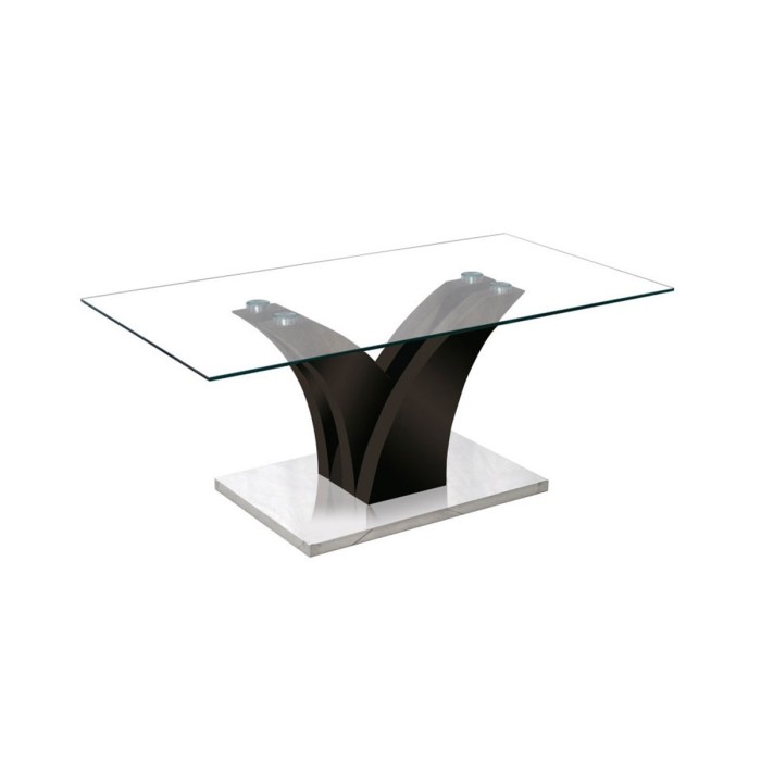 Table basse ALVARA 110x60. Noir laqué