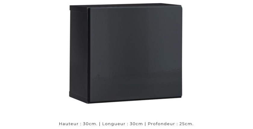 Ensemble meubles de salon SWITCH XXI design, coloris noir et gris.