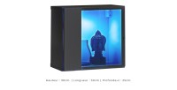 Ensemble meubles de salon SWITCH XXI design, coloris noir et gris.