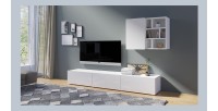 Composition de meubles design pour salon coloris blanc collection NARVA.
