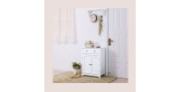 Placard de salle de bain un tiroir et deux portes coloris blanc collection CLEAN
