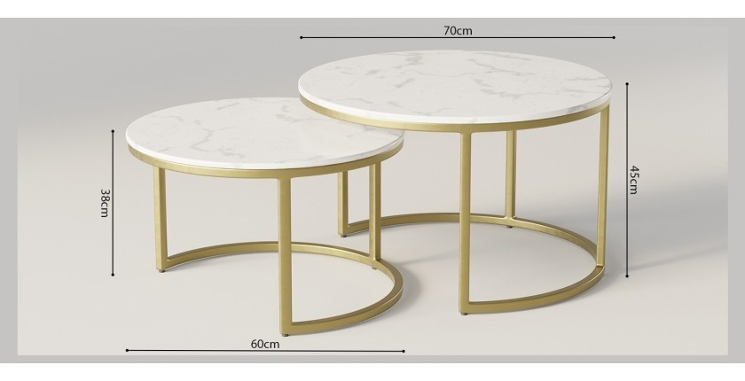 Table basse collection NAZARI. Meuble type CONTEMPORAIN.