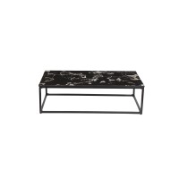 Table basse collection LIVORNI. Meuble type CONTEMPORAIN. Marbre noir.