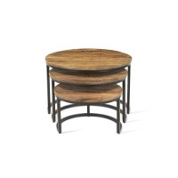 Table basse collection ARNOLD marron-bois.