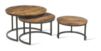 Table basse collection ARNOLD marron-bois.