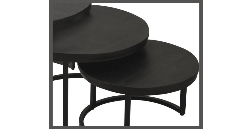 Table basse collection ARNOLD noir.