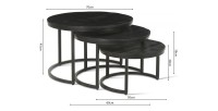 Table basse collection ARNOLD noir.