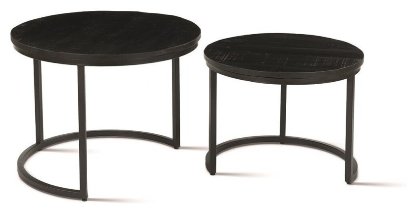 Table basse collection GOJI noir.