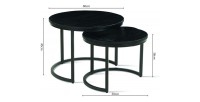 Table basse collection GOJI noir.