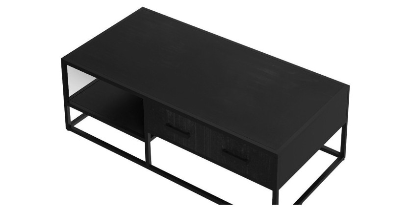 Table basse collection MADEIRO noir.