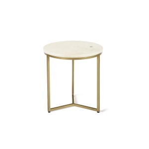 Table d'appoint JOURNA marbre blanc