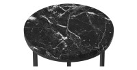 Table d'appoint JOURNA marbre noir