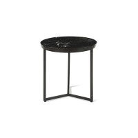 Table d'appoint JOURNA marbre noir