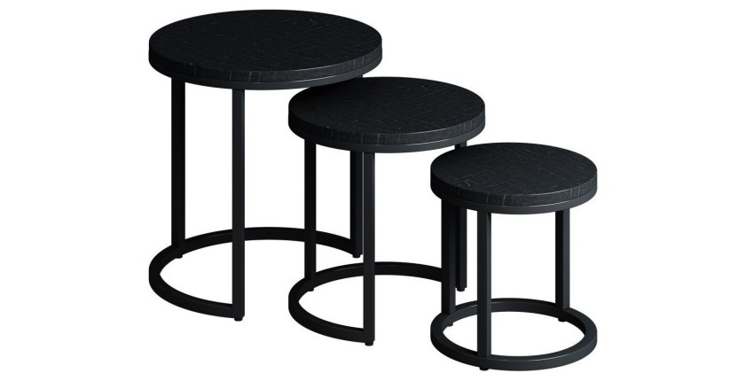 Table basse collection PLATO noir.