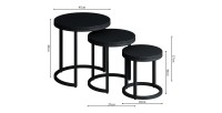 Table basse collection PLATO noir.