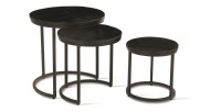 Table basse collection PLATO noir.