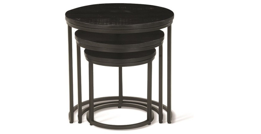 Table basse collection PLATO noir.