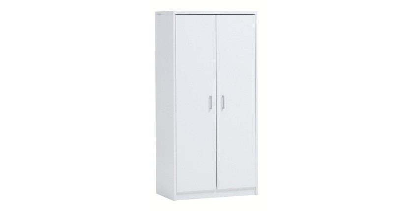 Armoire grand model, collection SPACI, 2 portes, 72x194 cm, coloris blanc