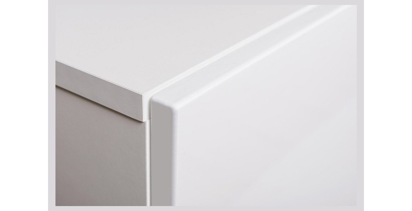 Armoire suspendue coloris gris 30x120cm pour salon collection SWITCH.