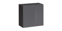 Armoire suspendue coloris gris 60x60cm pour salon collection SWITCH.
