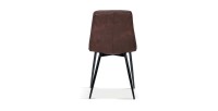 Chaise pour salle à manger coloris brun. Collection GRAZ