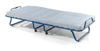 Lit pliant à roulettes en métal 80x190cm NAZARE, sommier et matelas inclus