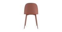 Chaise 'JASMON' coussin PU Terracotta, dimension H81 x L51 x P44, idéal pour votre cuisine ou salle à manger