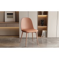 Chaise 'JASMON' coussin PU Terracotta, dimension H81 x L51 x P44, idéal pour votre cuisine ou salle à manger