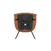Chaise BOBO PU Micro fibre Cognac, dimensions: H84 x L66.5 x P61 cm, idéal pour votre cuisine ou salle à manger