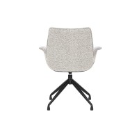 Chaise OMAR Bouclé Beige, dimension H84 x L66 x D58, idéal pour votre cuisine ou salle à manger