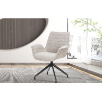 Chaise OMAR Bouclé Beige, dimension H84 x L66 x D58, idéal pour votre cuisine ou salle à manger