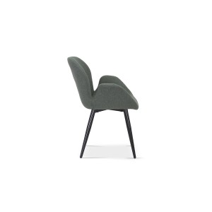 Chaise MAXIMA Tissu Vert, dimension H85 x L64 x P60, idéal pour votre cuisine ou salle à manger