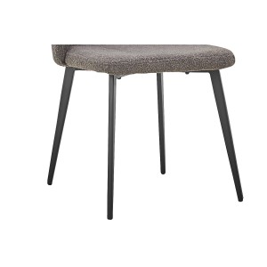 Chaise TOLO Tissu Bouclé Gris, dimension H80 x L51 x P55, idéal pour votre cuisine ou salle à manger