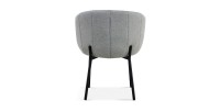 Chaise SEVILLE Tissu Gris clair, dimension H79 x L57 x P62, idéal pour votre cuisine ou salle à manger