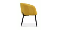 Chaise SEVILLE Tissu Jaune, dimension H79 x L57 x P62, idéal pour votre cuisine ou salle à manger