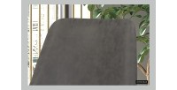 Chaise MICRA PU Gris clair, dimensions: H86 x L49 x P61 cm, idéal pour un salon de prestige