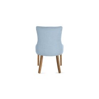 Chaise ROYA Tissu bleu, dimension H93 x L56 x P60, idéal pour votre cuisine ou salle à manger