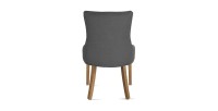 Chaise ROYA Tissu Anthracite, dimension H93 x L56 x P60, idéal pour votre cuisine ou salle à manger