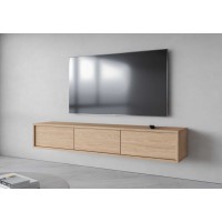 Meuble TV 180cm collection MAANUM. Couleur chêne clair.