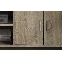 Meuble TV collection MODENE effet bois exotique Sonoma. Meuble style contemporain.