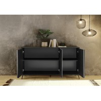 Buffet 3 portes collection SKY. Coloris Chêne Noir