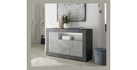 Buffet 3 portes, collection URBAN, coloris gris foncé, parfait pour votre salon